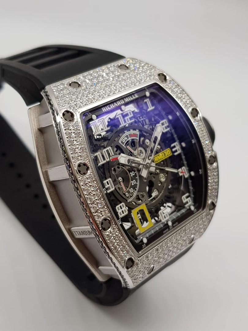 Richard Mille RM030 in 18K White Gold Top Diamonds, Luxury, Watches on ...