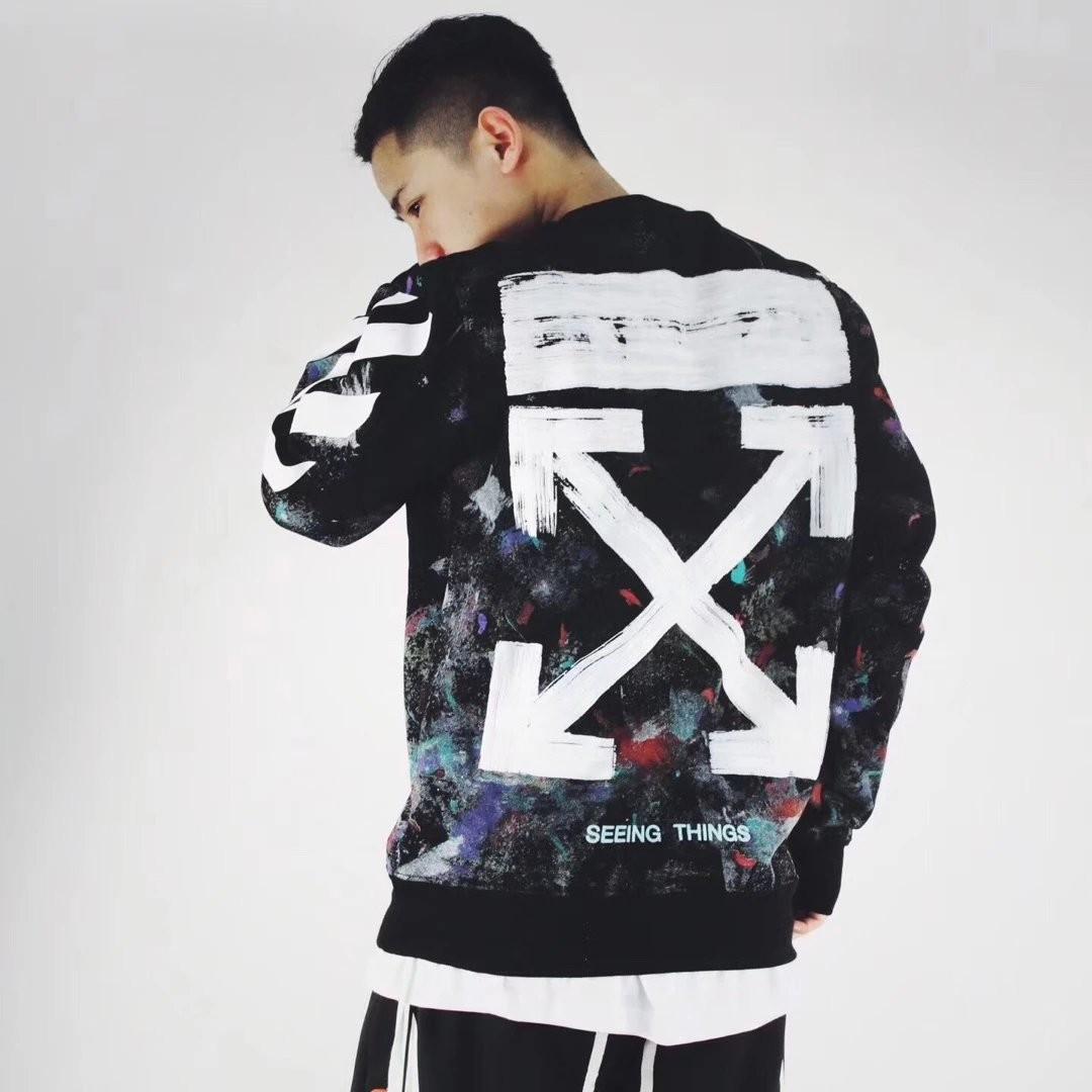 Off white galaxy sweatshirt on sale