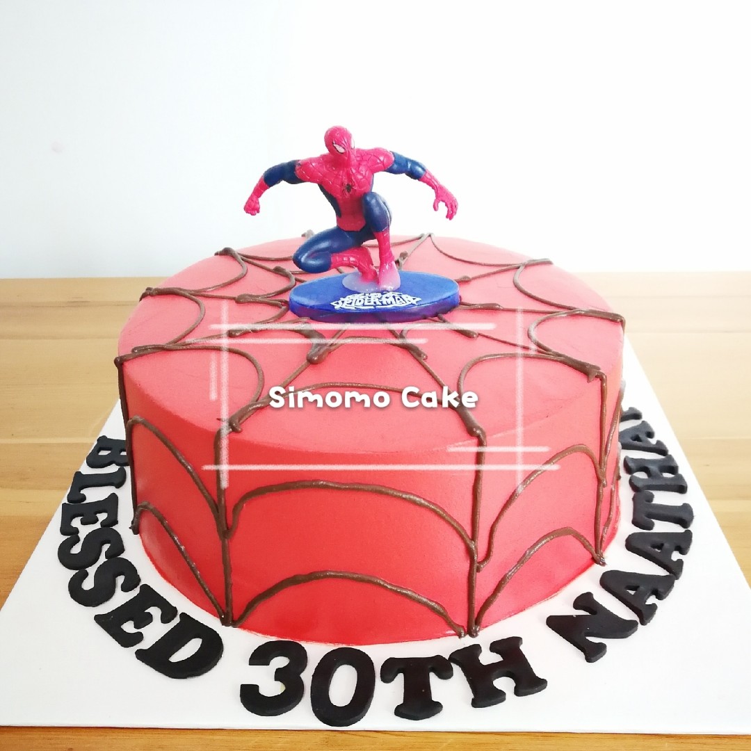 Spiderman Cake Free Delivery Food Drinks Baked Goods On Carousell