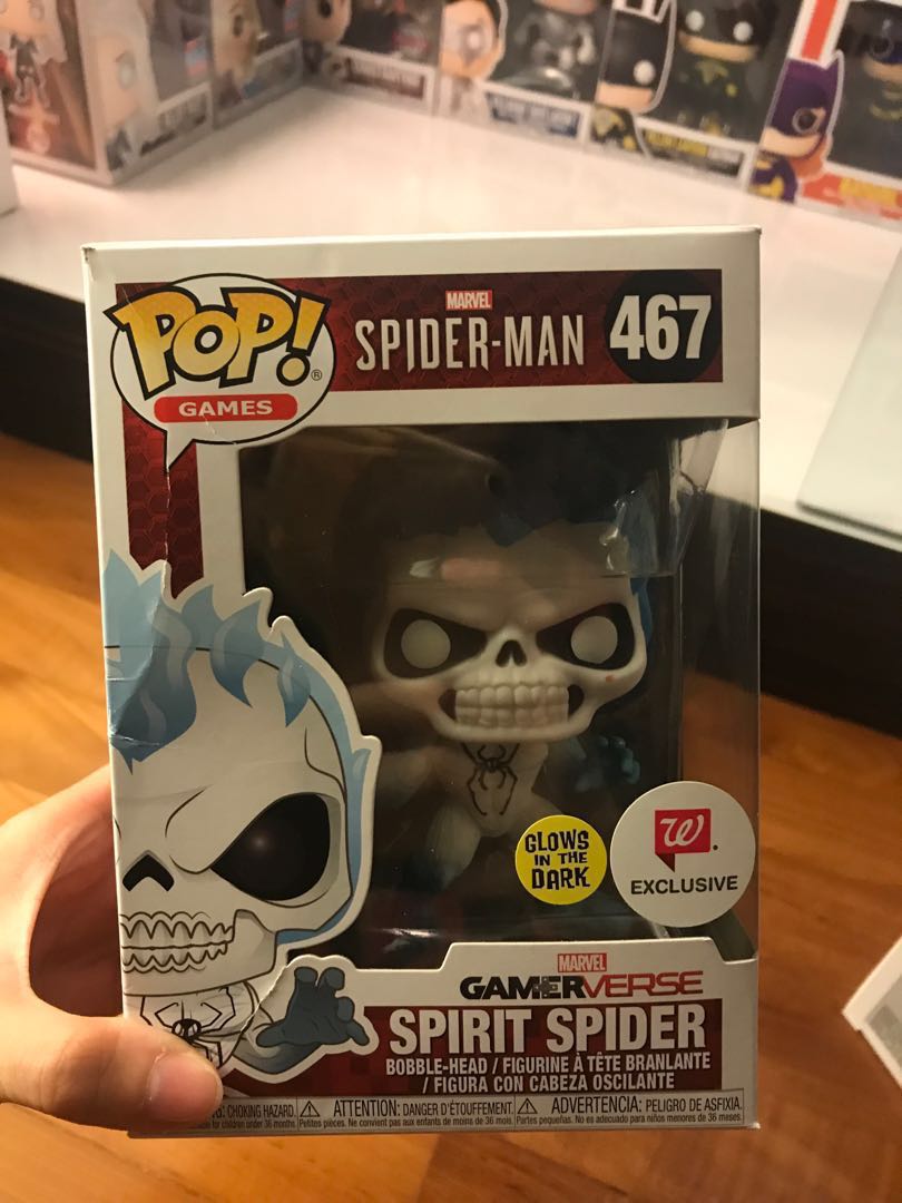 spirit spider funko pop glow in the dark