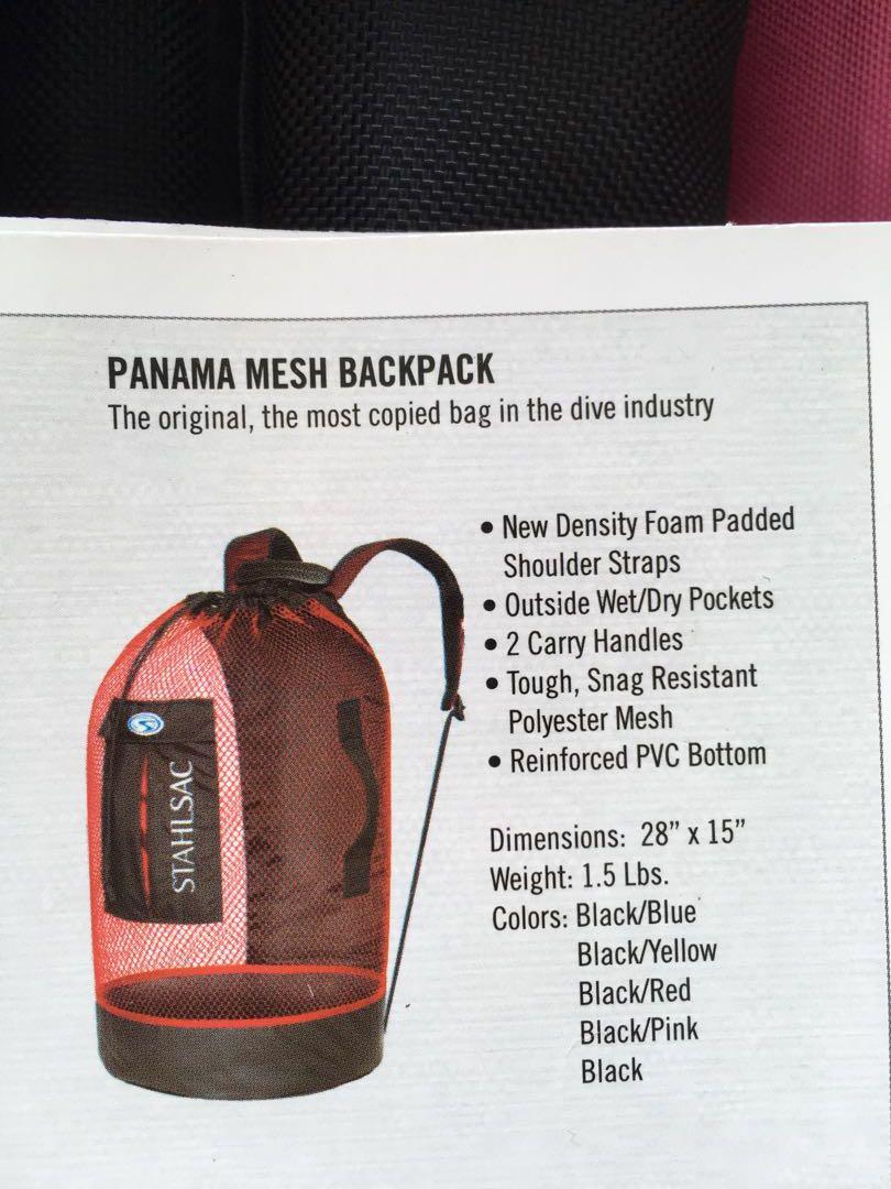 Stahlsac Diving Bag Mesh Backpack, Men's Fashion, Bags, Belt bags