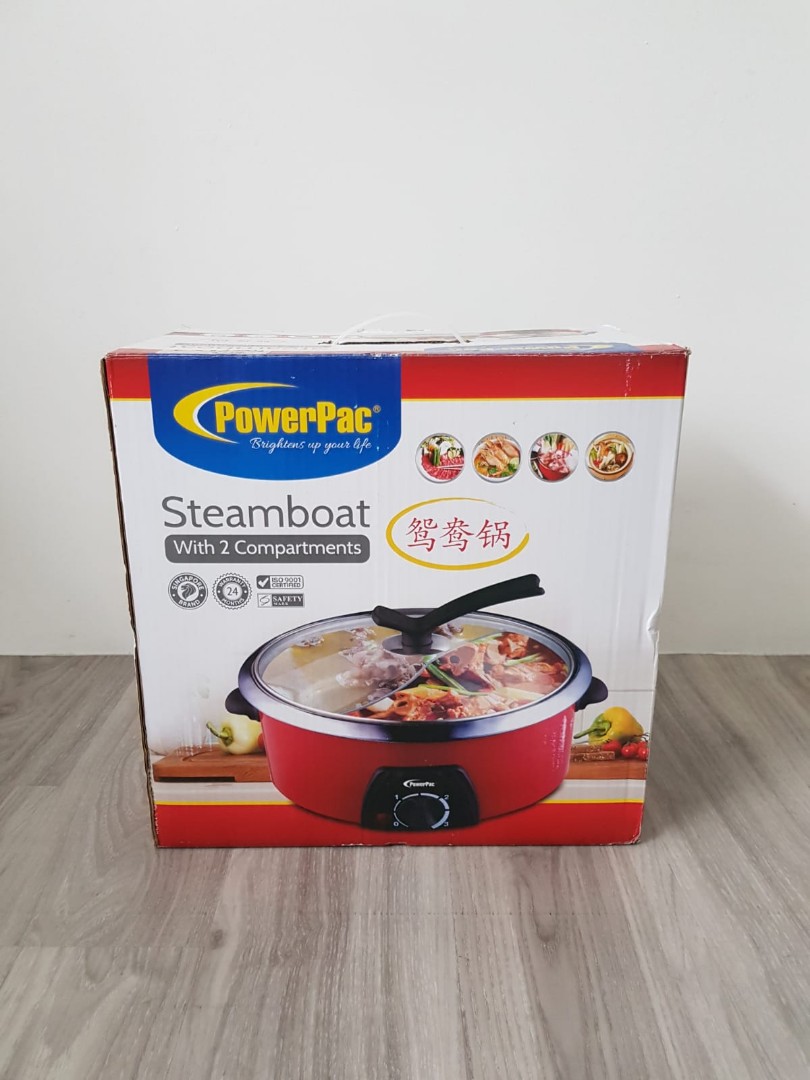 Steamboat Pot with 2 Compartments, TV & Home Appliances, Kitchen