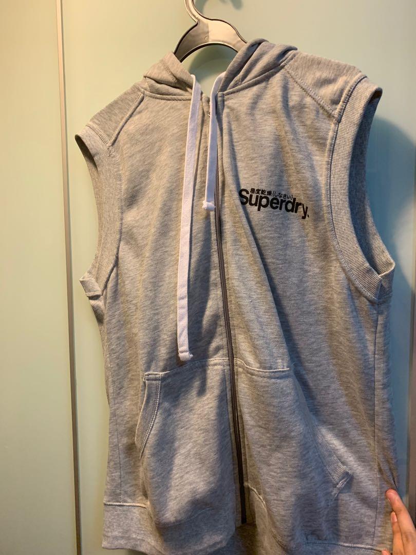 superdry sleeveless hoodie