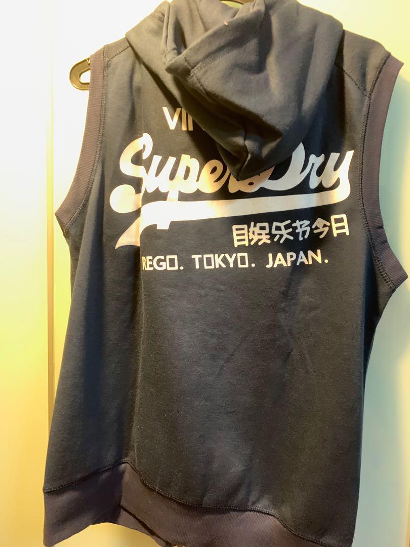 superdry sleeveless hoodie