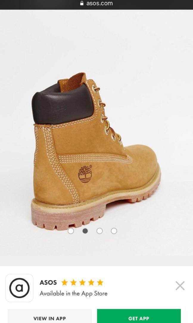 Timberland 6 inch premium 2025 lace up beige flat boots