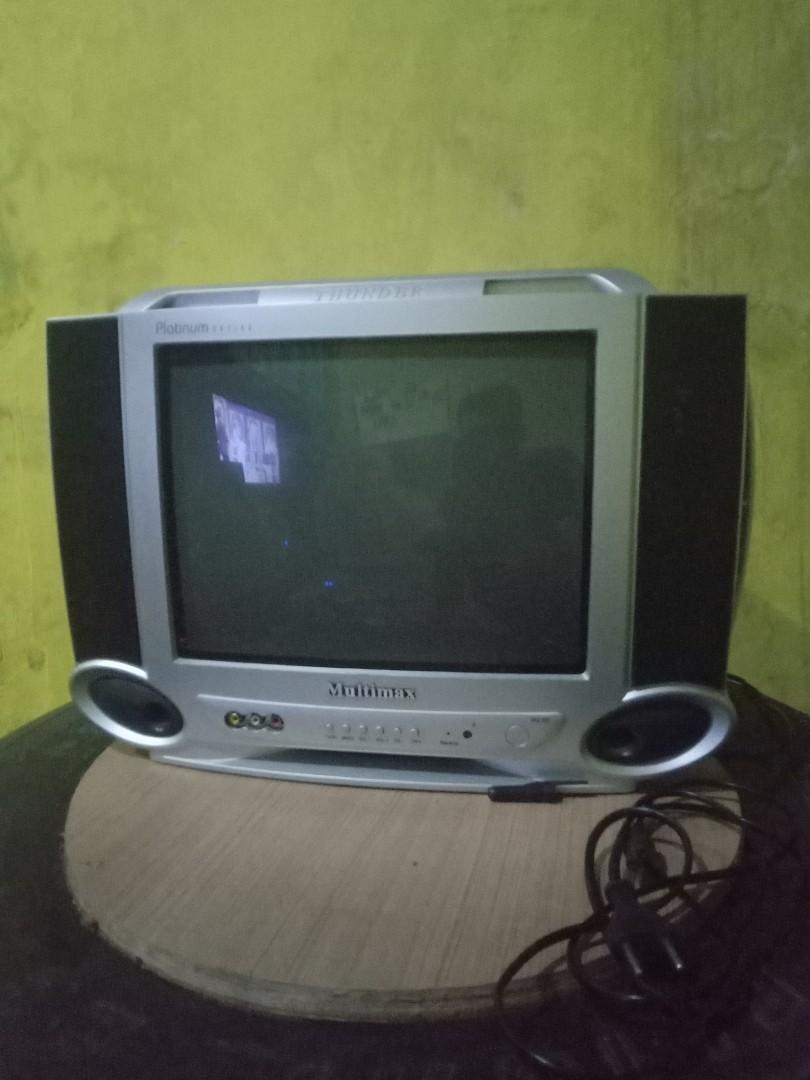 Tv Multimax Remot 14inc Elektronik Tv Perlengkapan Hiburan Di Carousell
