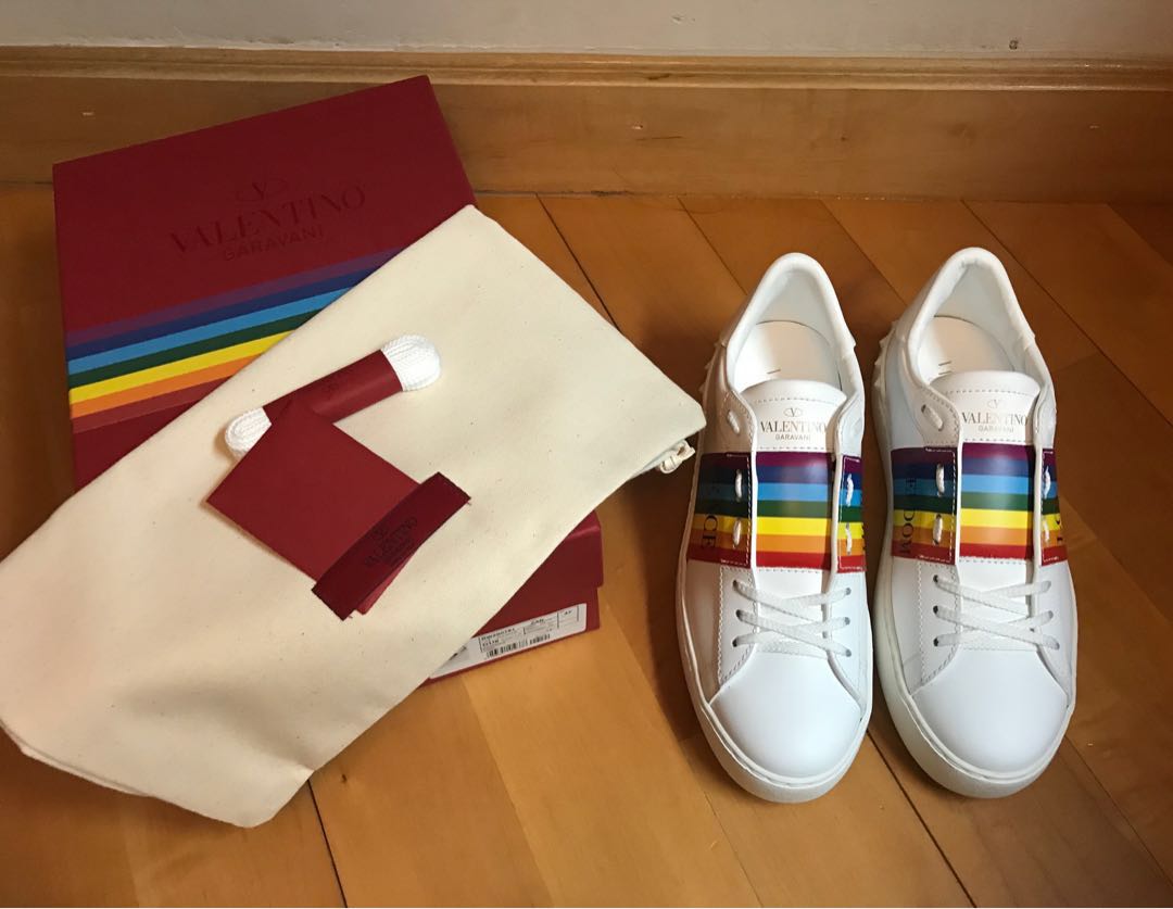 valentino rainbow sneakers