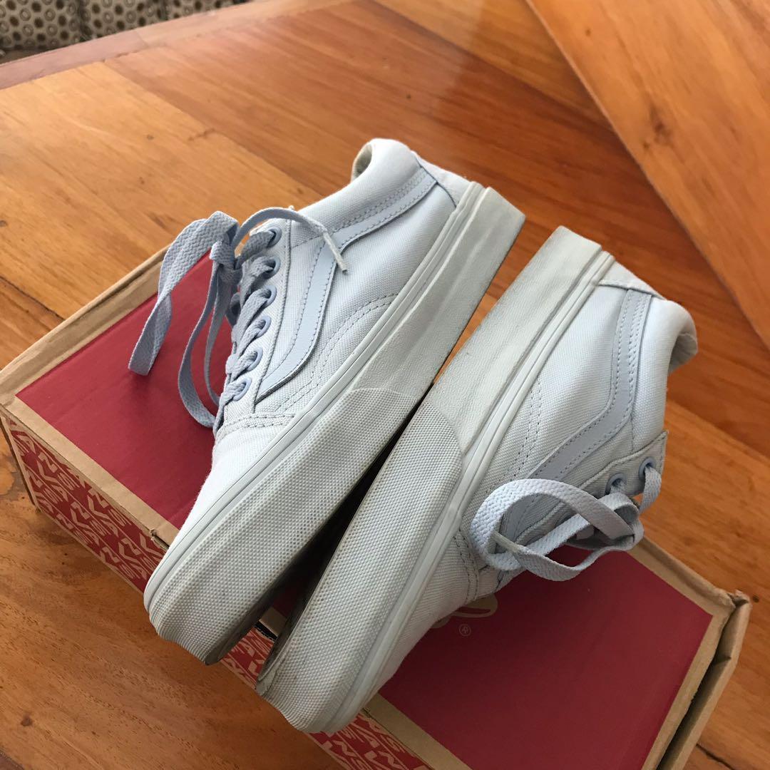 vans old skool mono sky blue