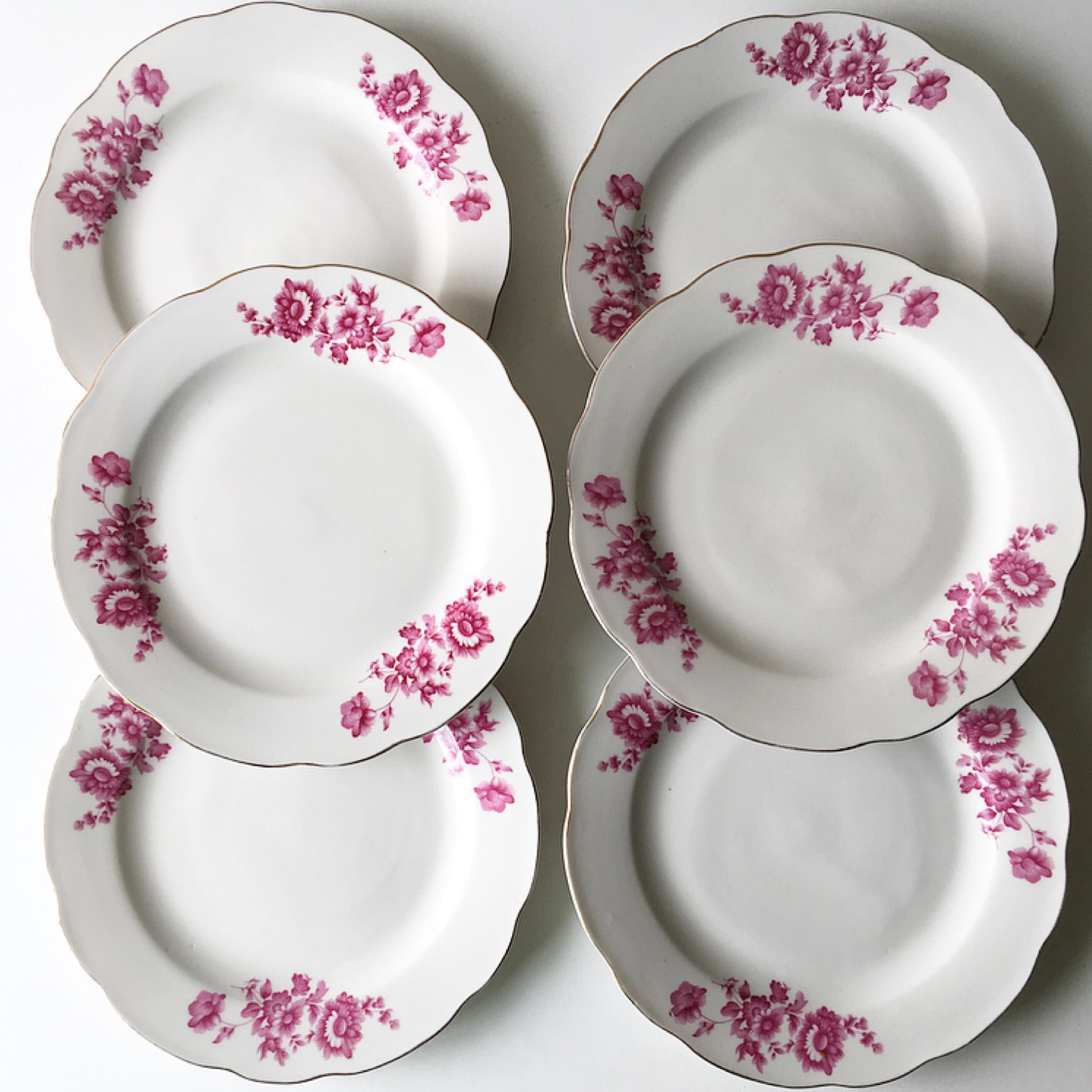 Vintage 23cm Pink Bunga Kekwa Chrysanthemum Porcelain Lunch Plates Tv Home Appliances Kitchen Appliances Other Kitchen Appliances On Carousell