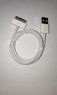 Apple 1M 30-Pin USB Charging & Data Sync Cable.