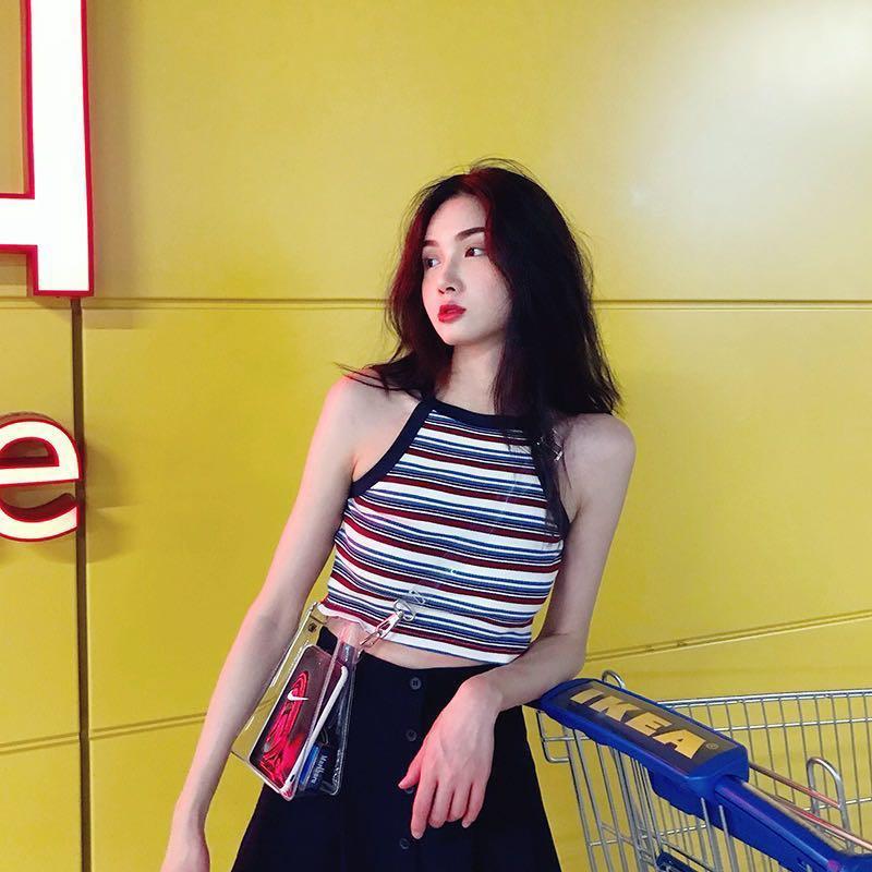 Black ribbed skater skirt cheap
