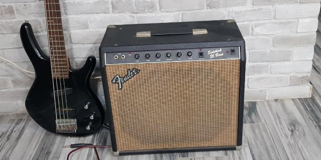 1980's Fender sidekick 35 bass Guitar 