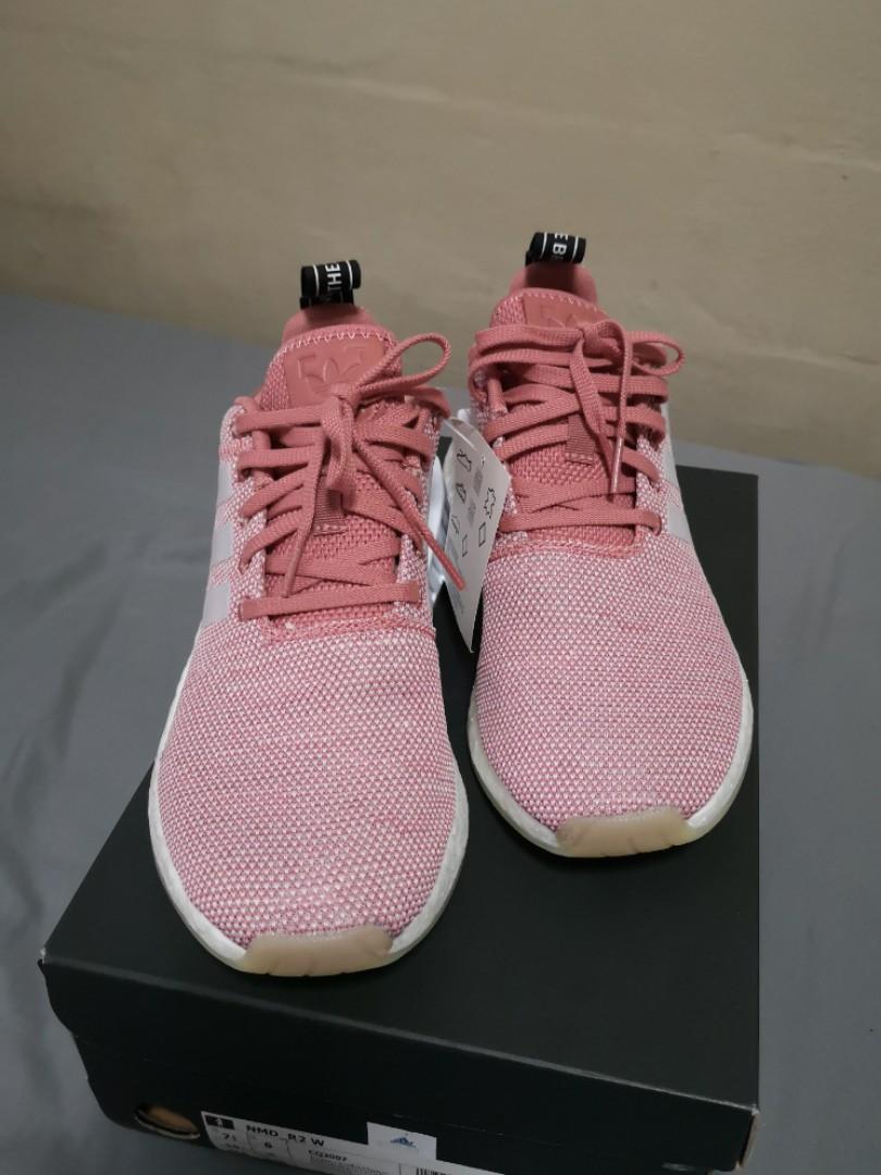Adidas NMD R2 Ash Pink Women s Fashion Footwear Sneakers on