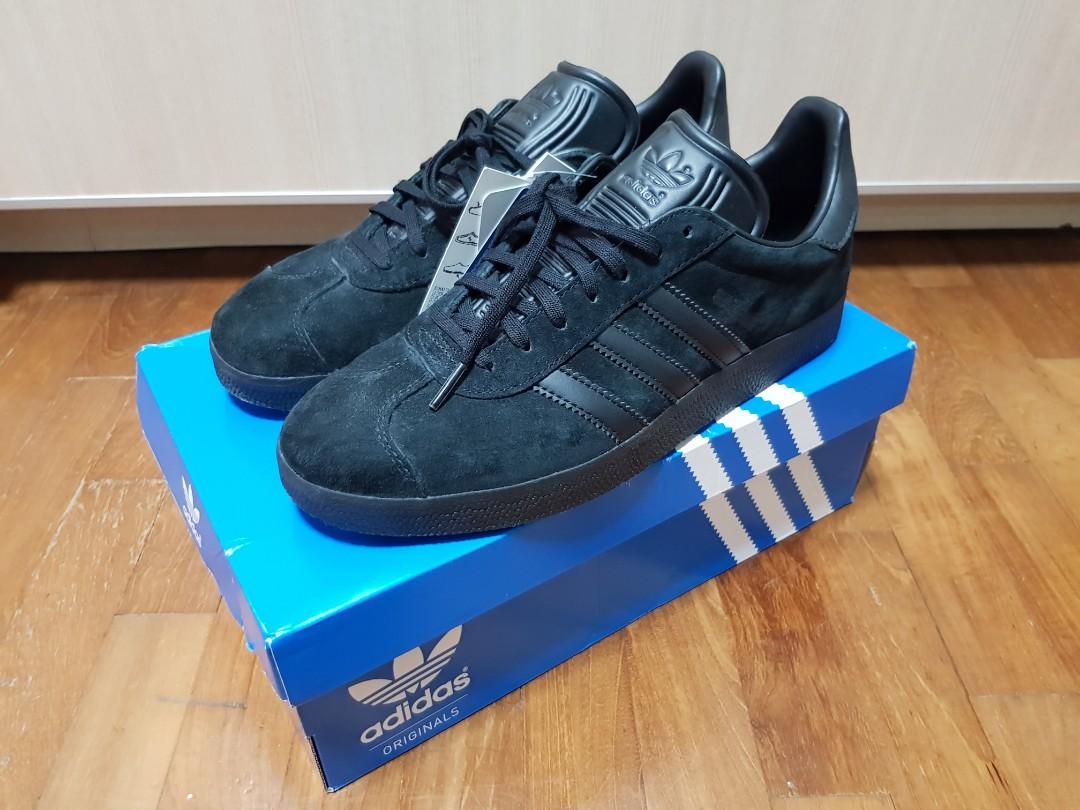 adidas originals gazelle trainers in black