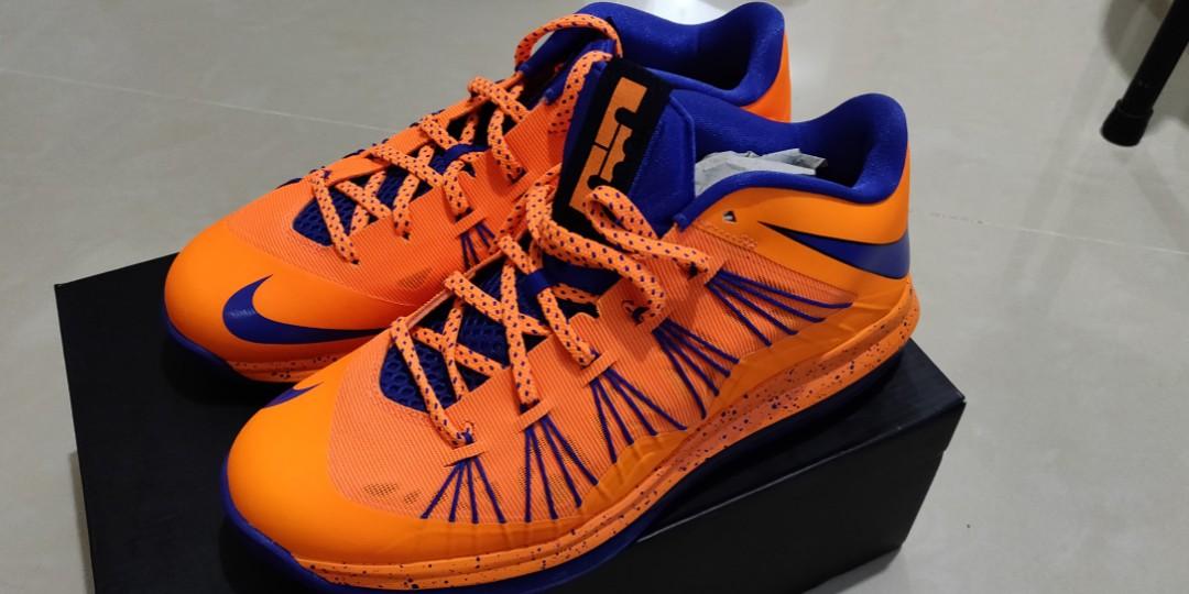 lebron x low orange