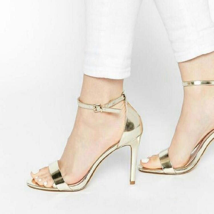 aldo gold mirror heels, Women's Fashion 
