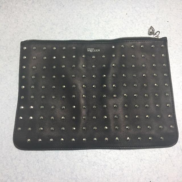 Alexander mcqueen studded clutch sale