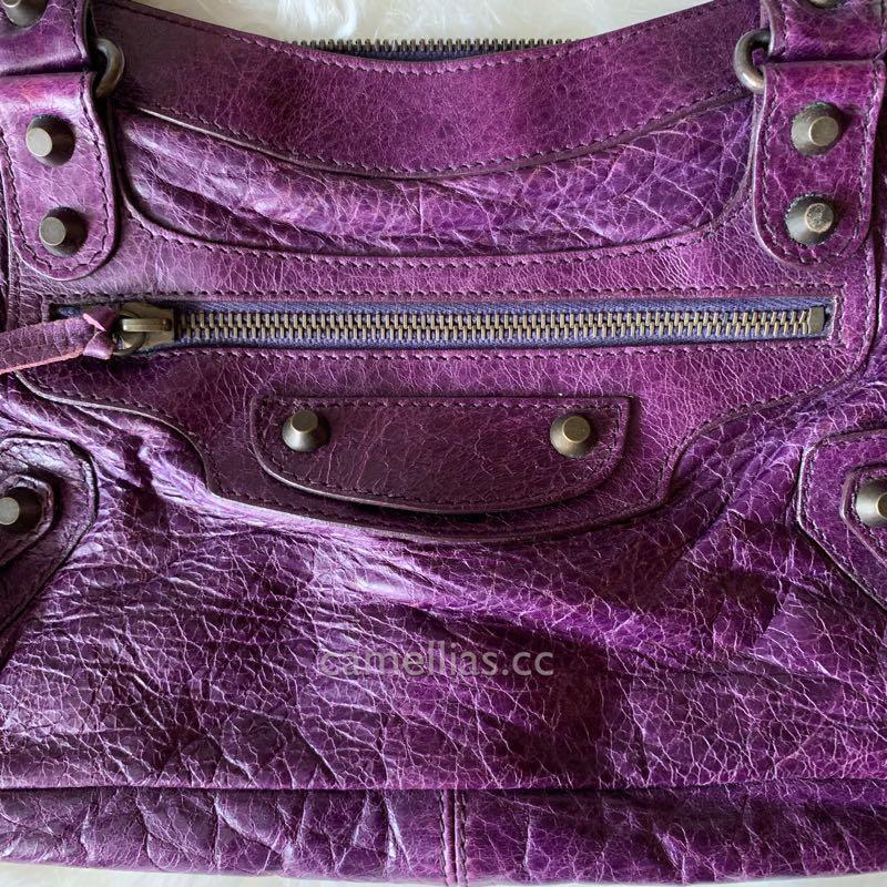 balenciaga purple wallet
