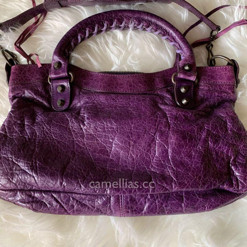 balenciaga purple wallet