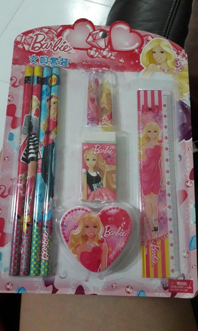 barbie eraser set