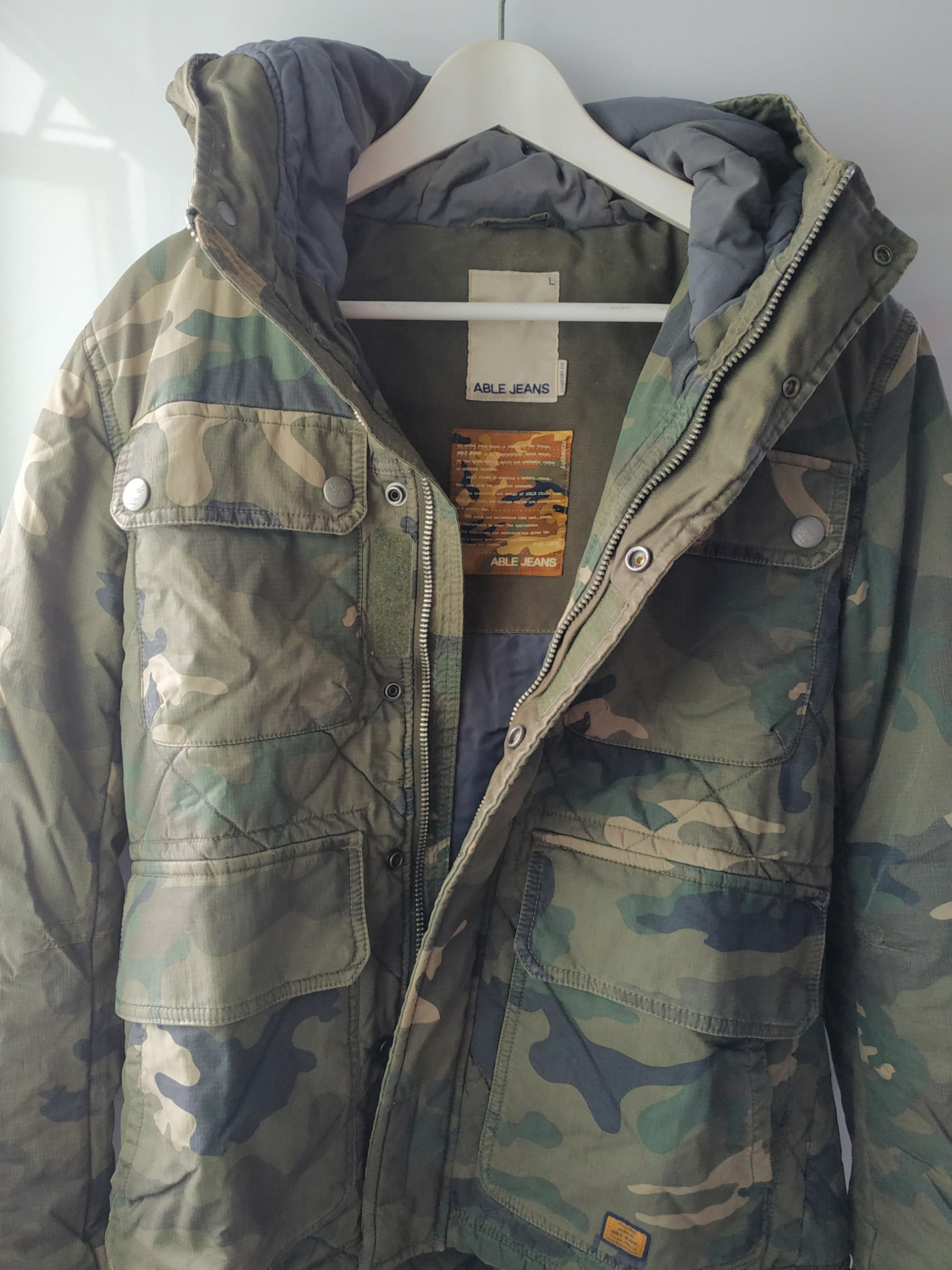 Camo print winter jacket new arrivals