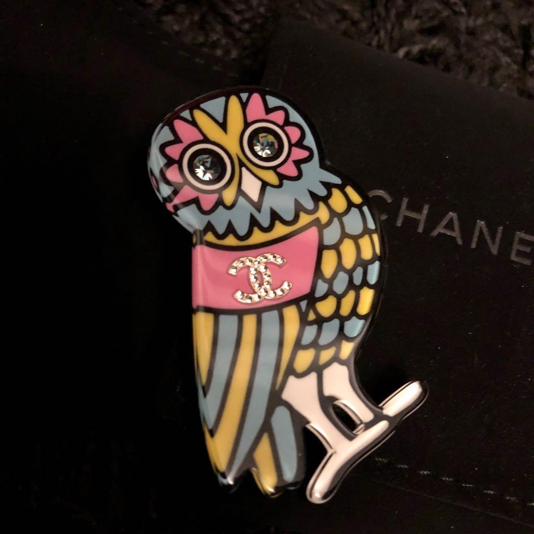 Chanel owl on sale brooch