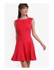 Red ponte clearance dress
