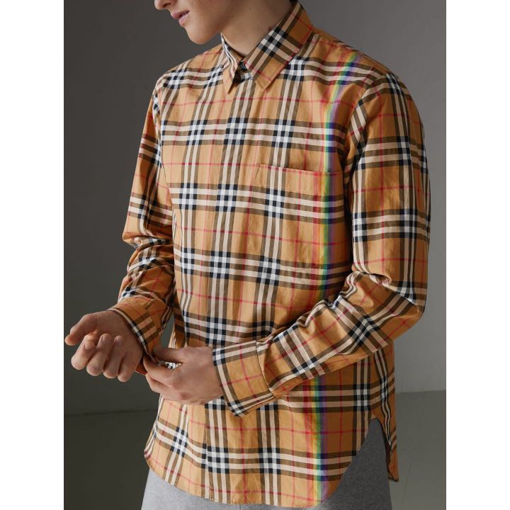 Multicolor burberry shirt new arrivals
