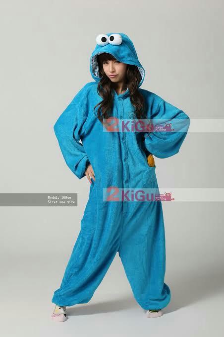Women's cookie monster onesie deals