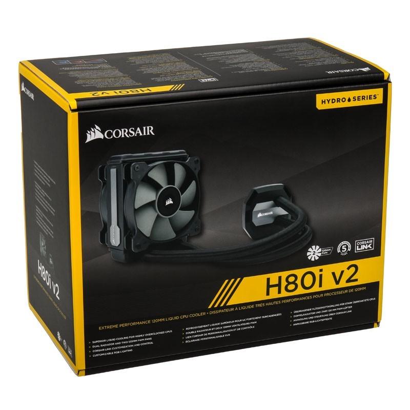 CORSAIR HYDRO SERIES H80I V2 HIGH PERFORMANCE LIQUID CPU COOLER