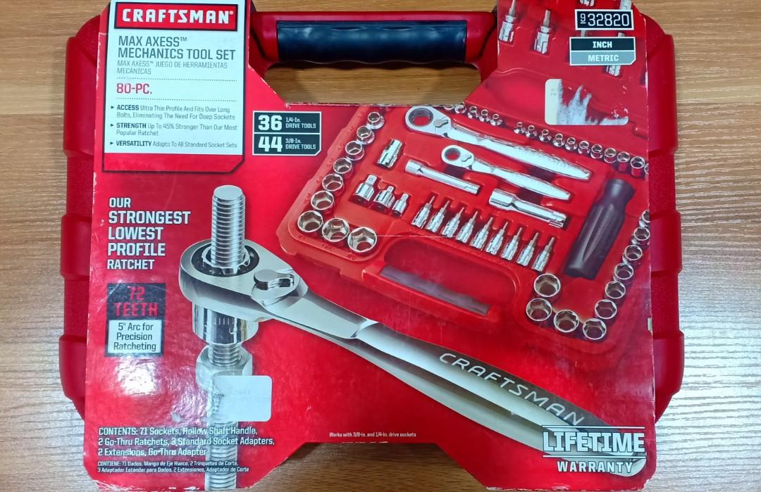 Craftsman Mechanics Tool Set 80pcs Auto Accessories On Carousell