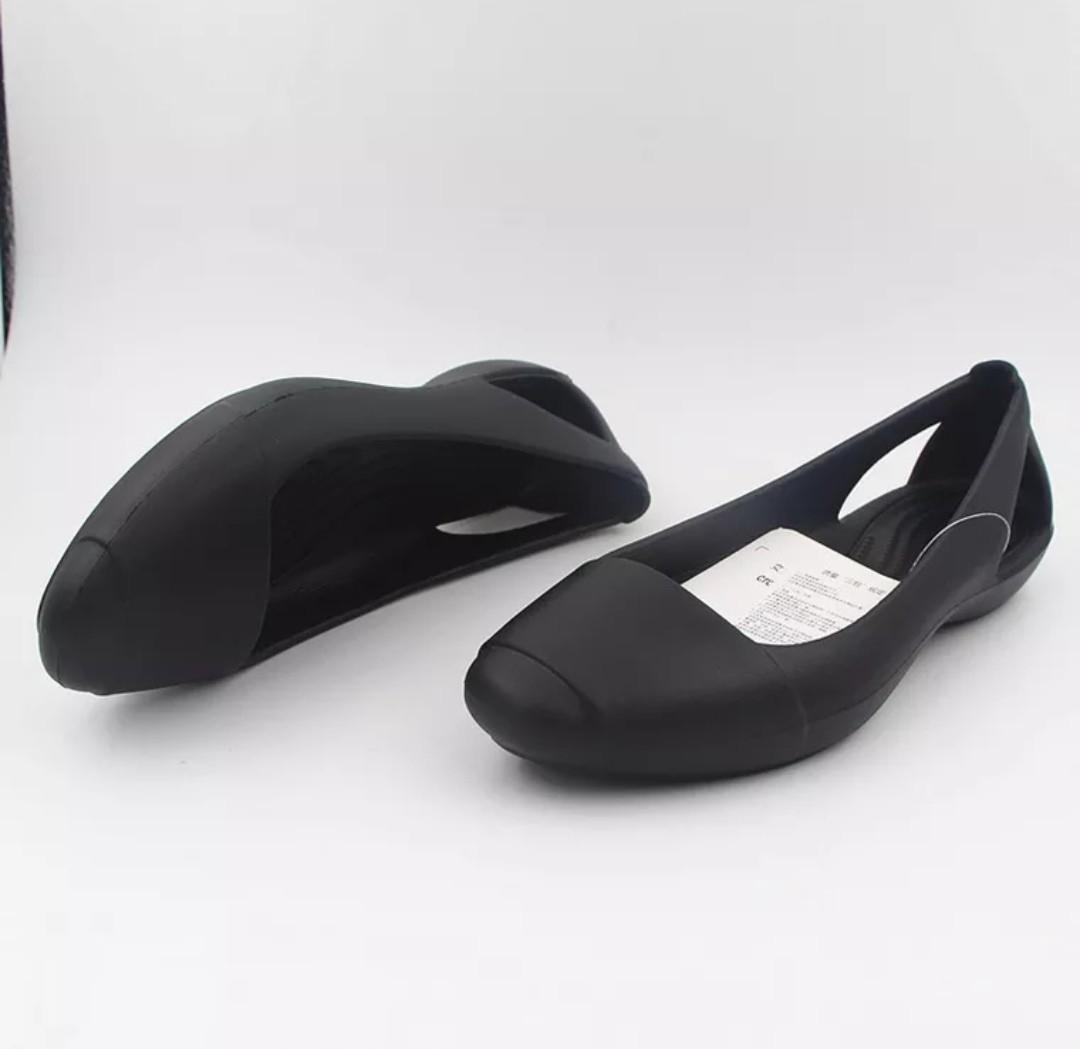 crocs sienna flat black