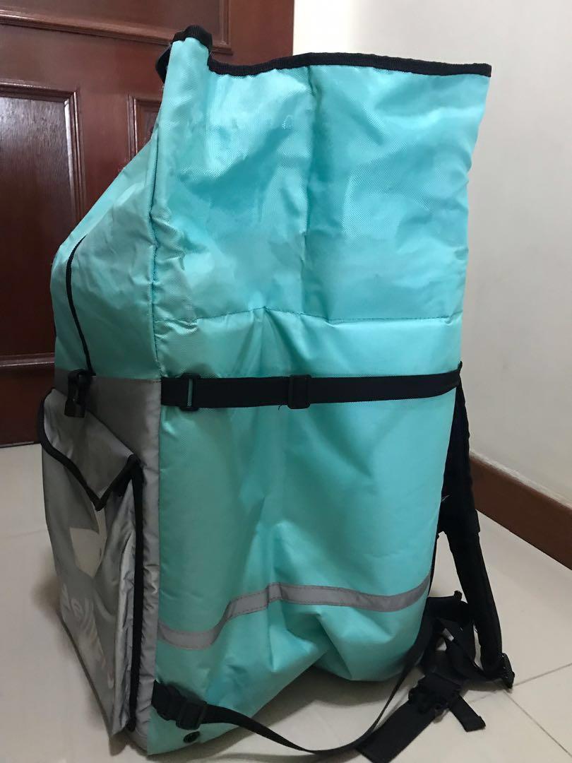 Deliveroo Top Roll Bag pack, Luxury, Bags & Wallets on Carousell