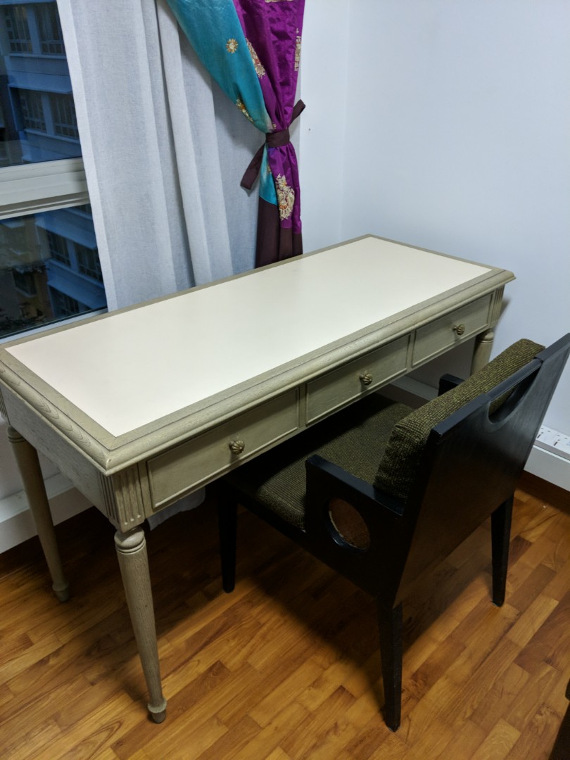 Desk, table and chair, Furniture & Home Living, Furniture, Tables