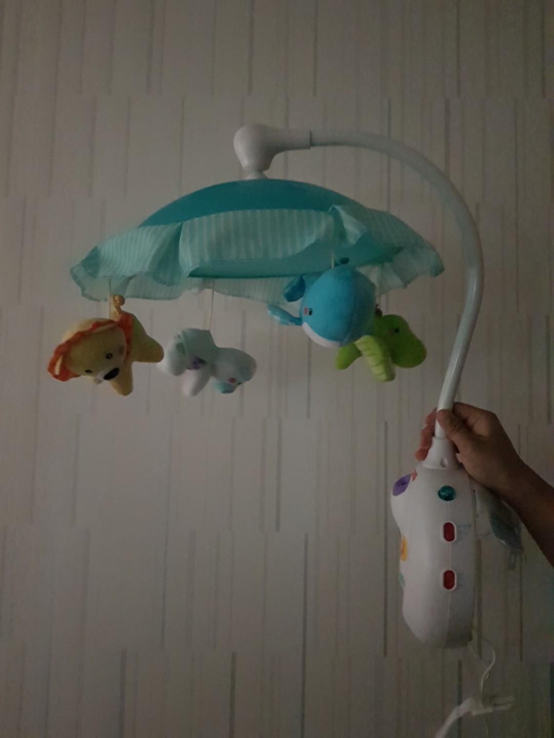 Fisher Price Musical Mobile projector, Babies & Kids, Bathing