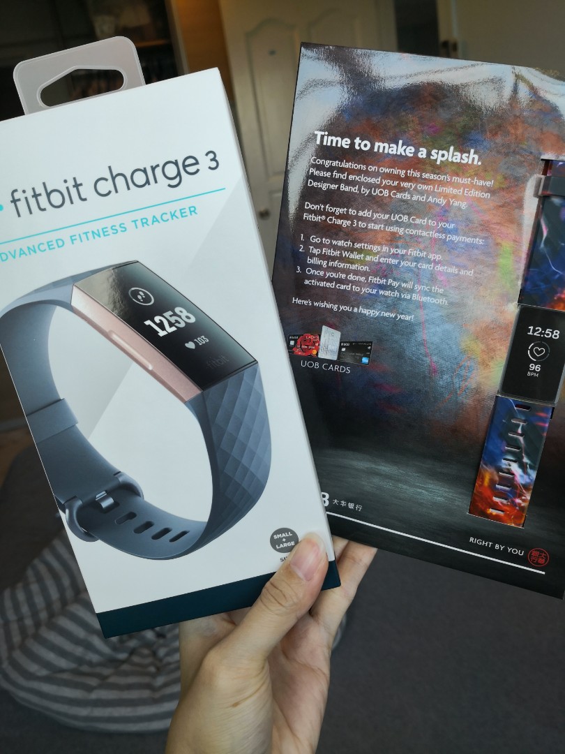 Fitbit charge 3 shop bands rose gold