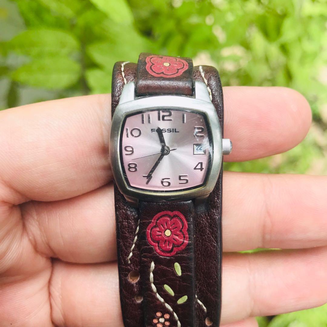 Stainless Steel Leather Strap 