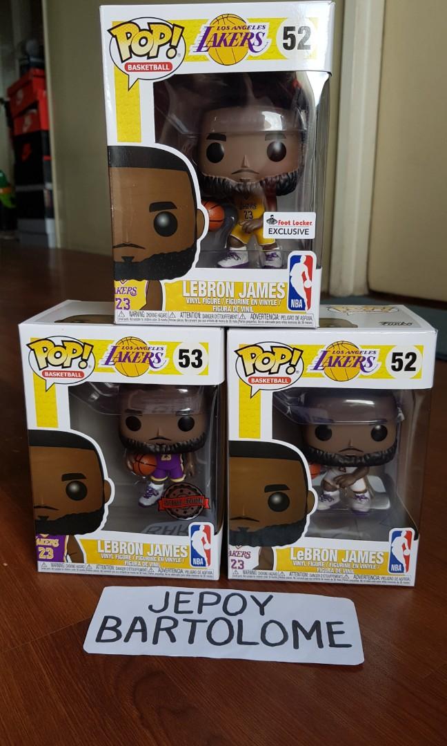 funko pop lebron james footlocker exclusive