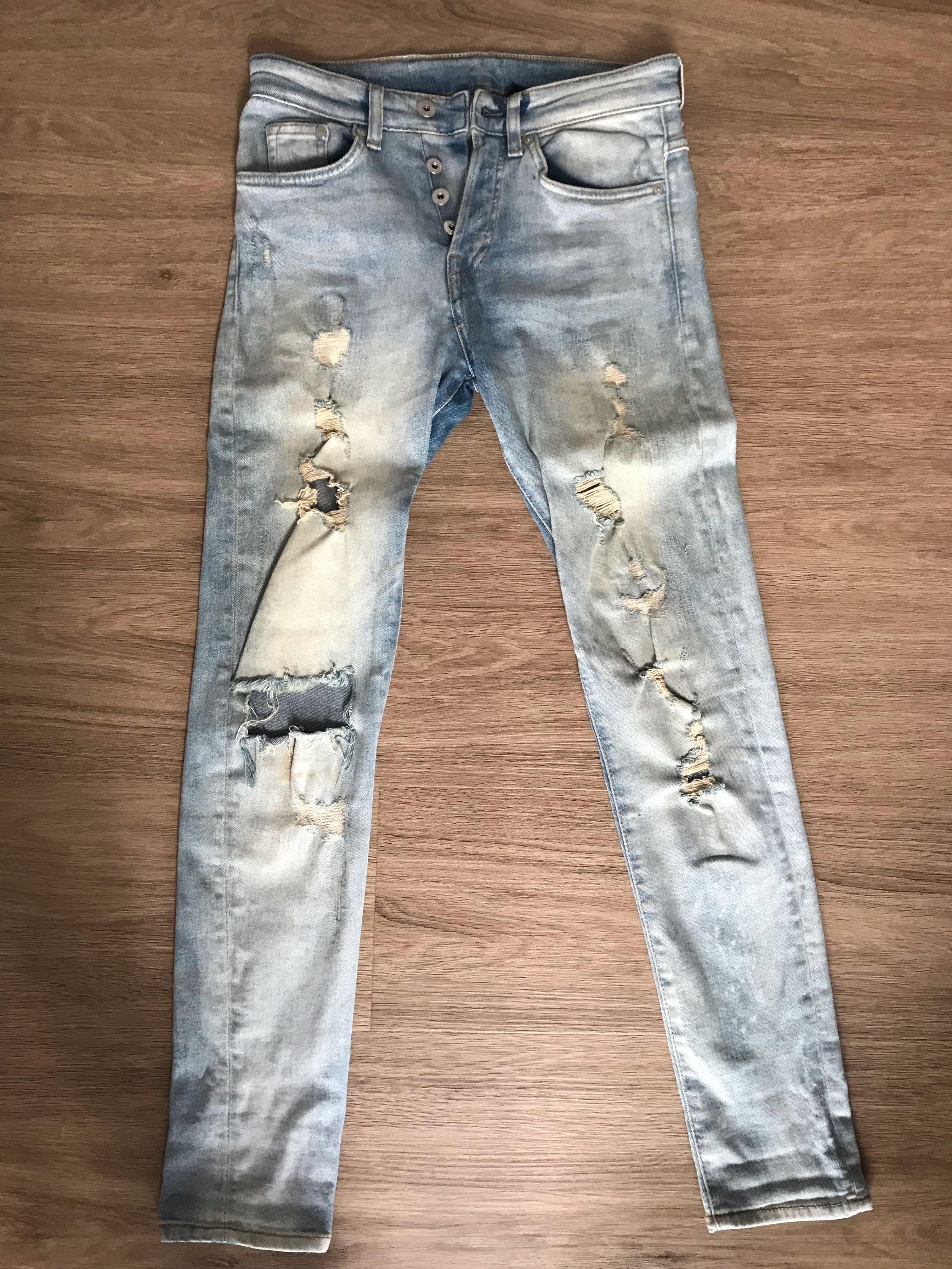 h and m ripped jeans mens