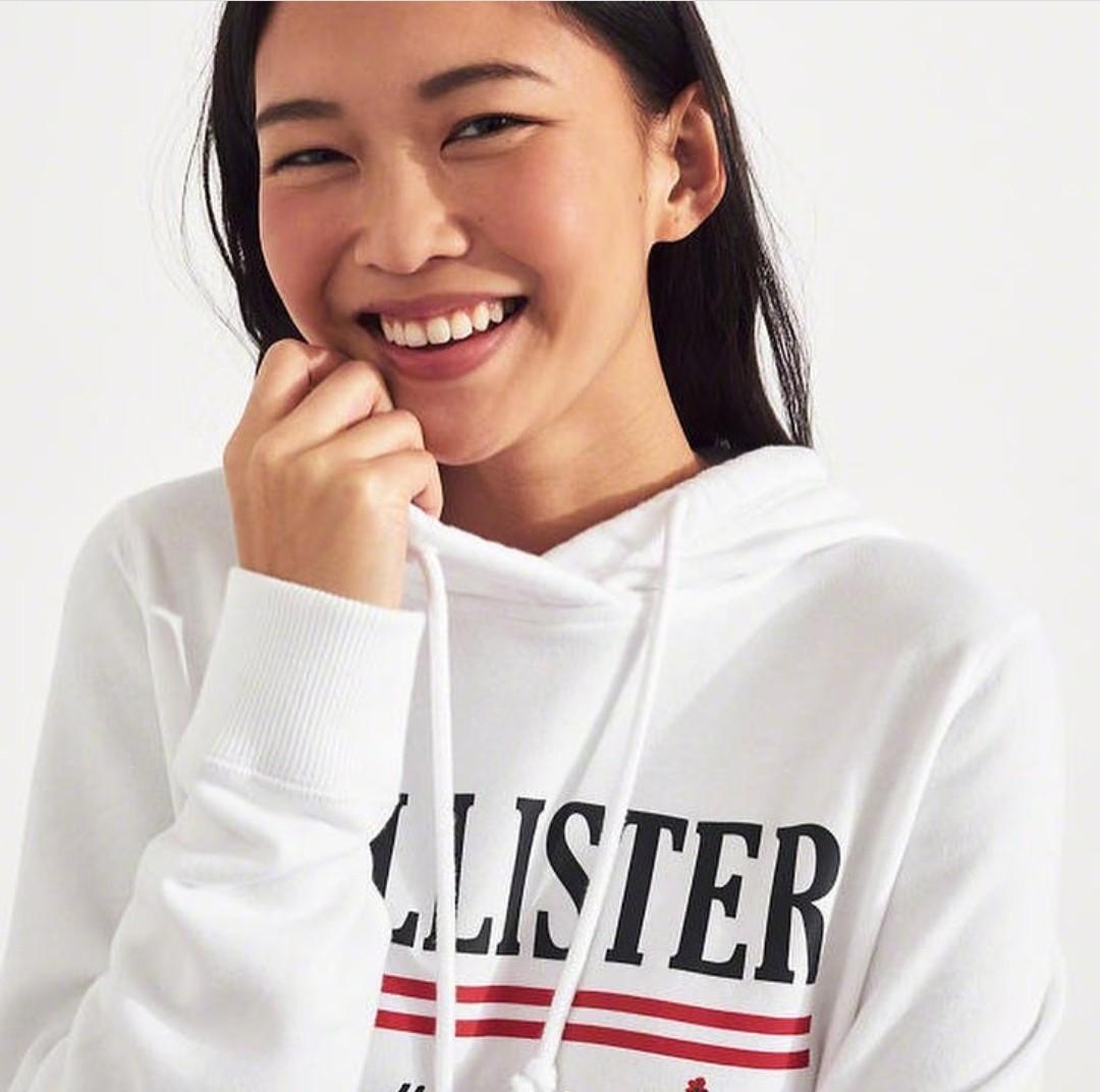 Hollister white rose hotsell hoodie