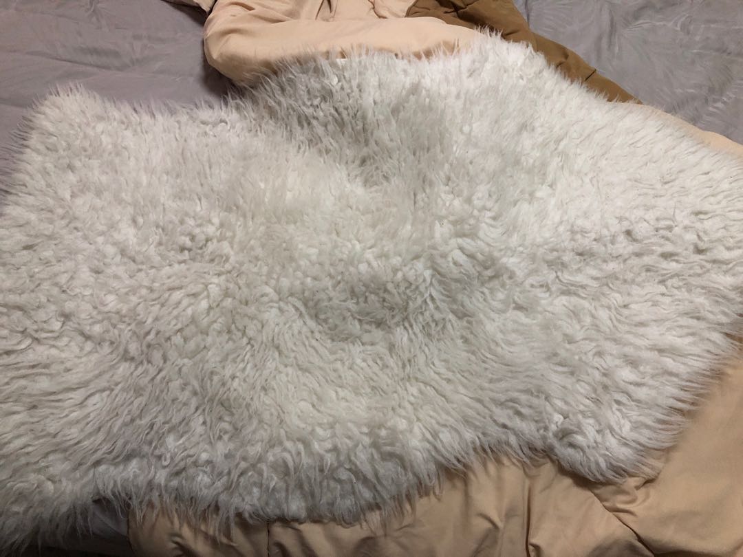 IKEA Faux Fur Carpet, Furniture & Home Living, Home Decor, Carpets