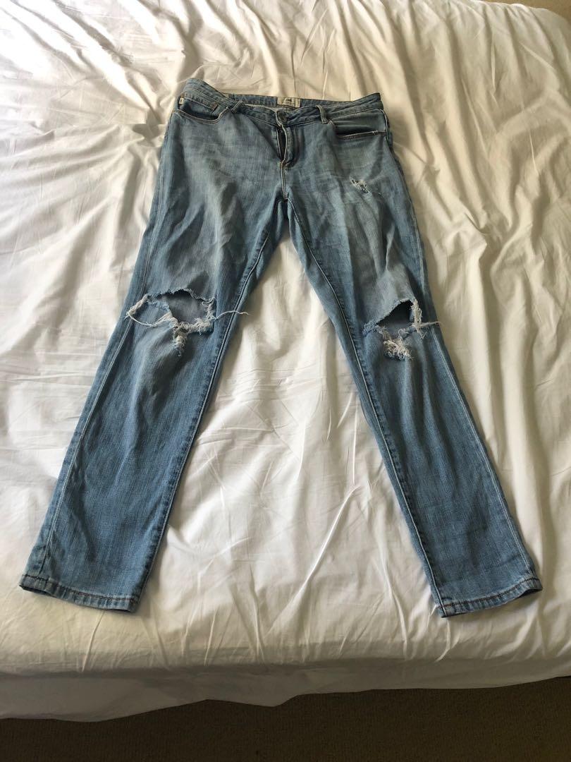 Jag Ripped Boyfriend Jeans Women S Fashion Clothes On Carousell