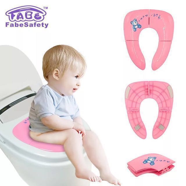 Kids Potty Training Collapsible Portable Toilet Seat Babies Photo