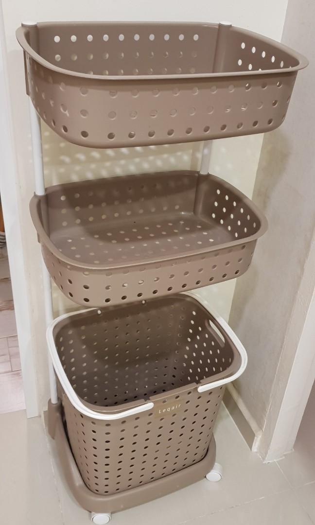 Laundry Basket 3 Tier Home Appliances Cleaning Laundry On Carousell