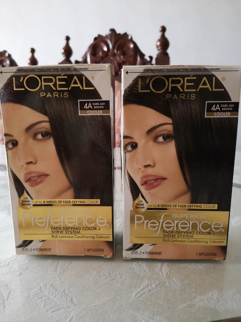 Loreal Paris 4a Dark Ash Brown Hair Color On Carousell