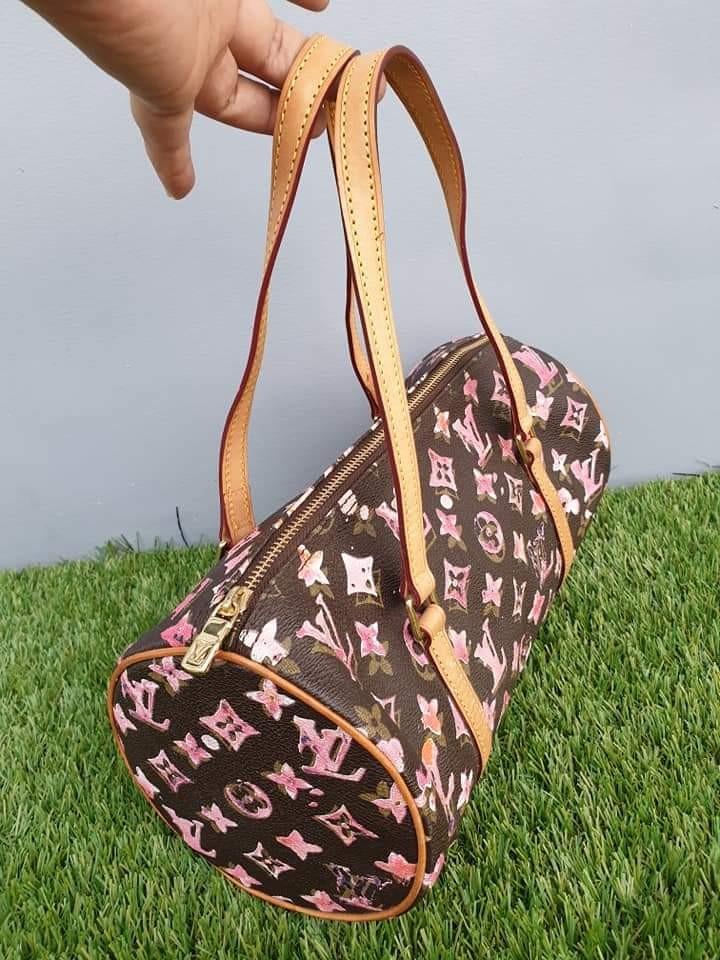 Louis Vuitton Richard Prince Watercolor Monogram Aquarelle Coated Canvas  And Karung Papillon Frame Bag Gold Hardware, 2008 Available For Immediate  Sale At Sotheby's
