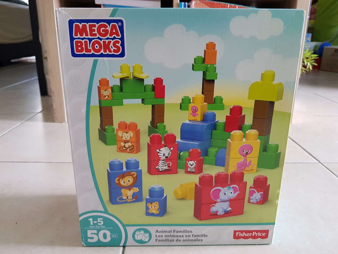 mega bloks animal families