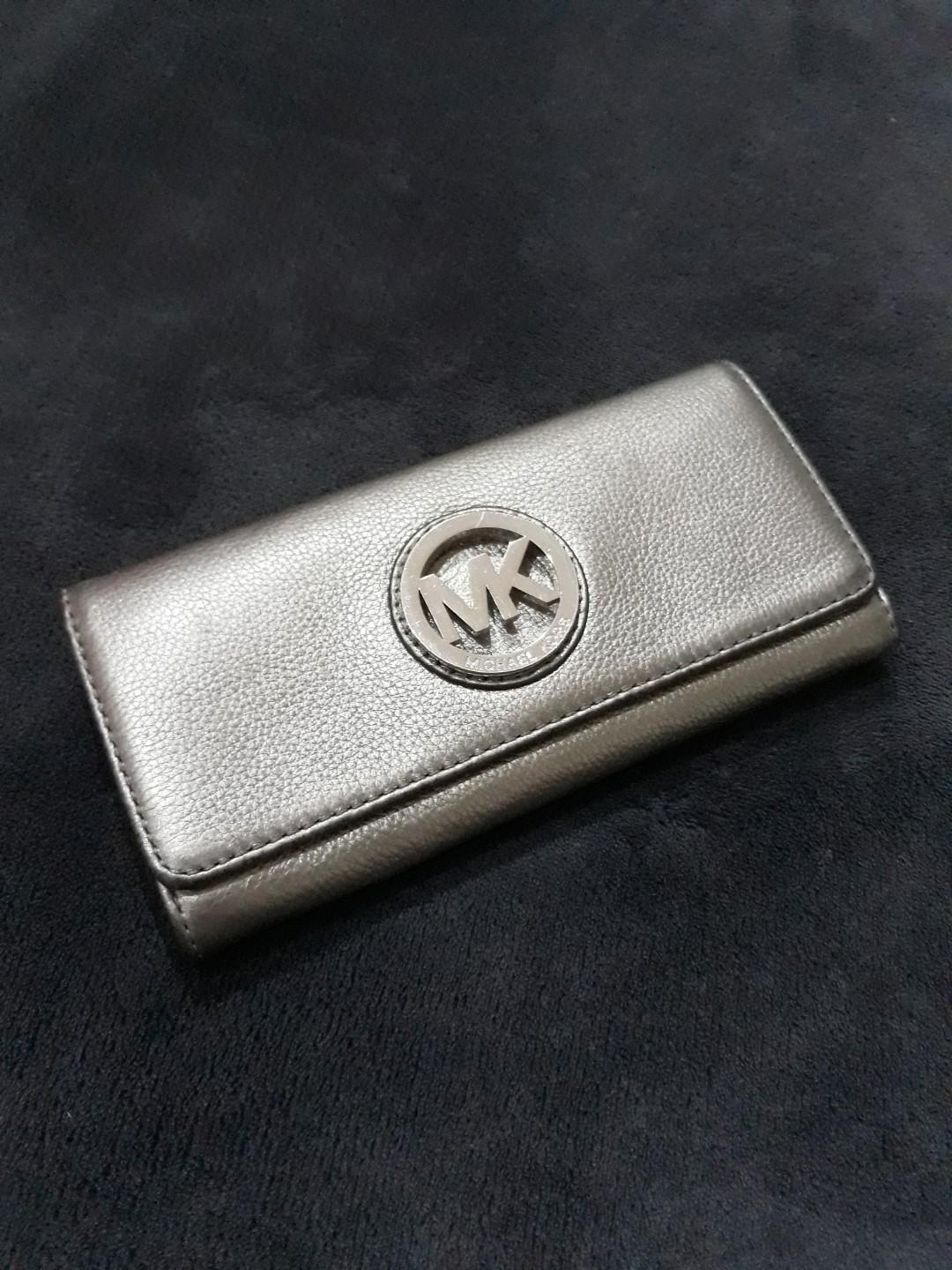 mk silver wallet