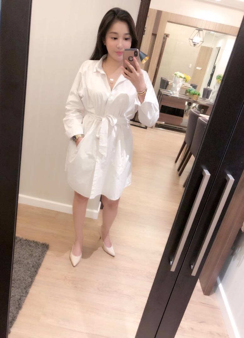 thin white belt for dress