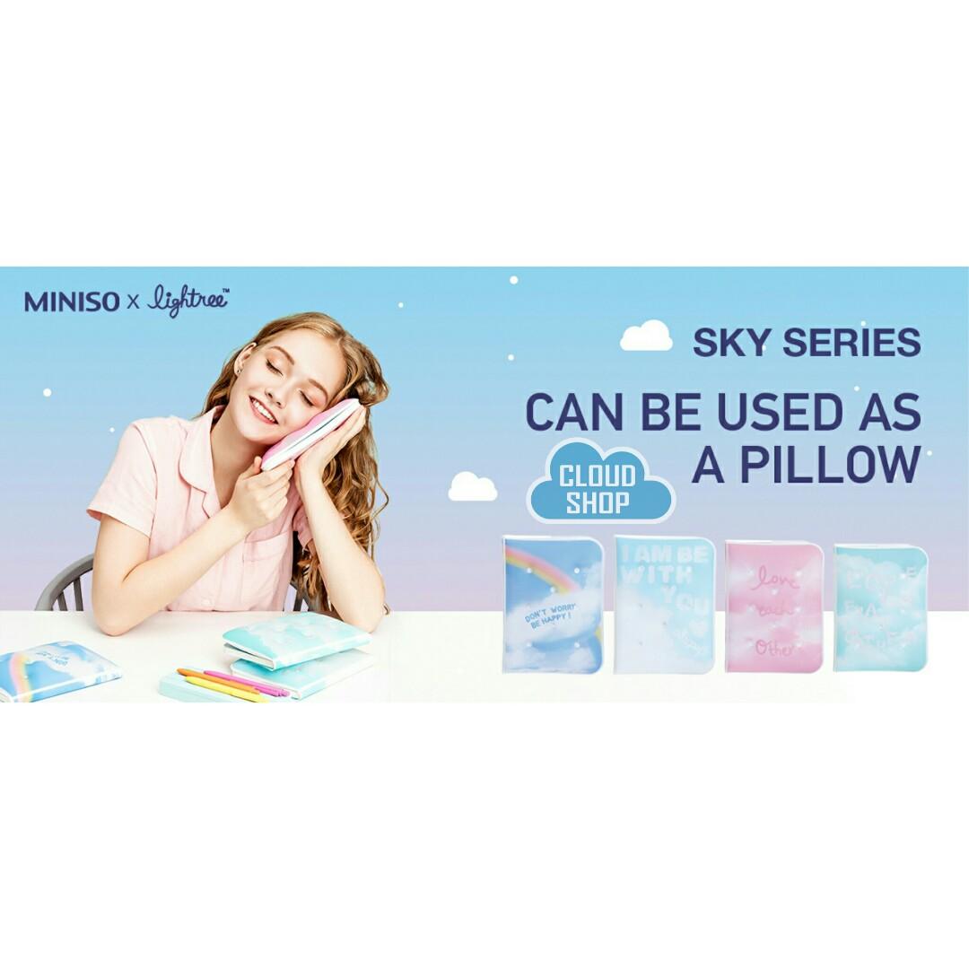 Pillow notebook miniso top